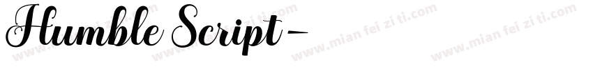 Humble Script字体转换